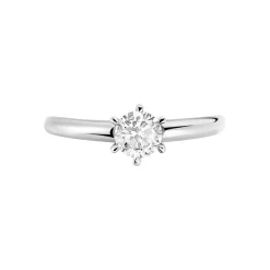 Histoire d'Or Bague Solitaire Samantha Or Blanc Diamant