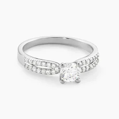 Histoire d'Or Bague Solitaire Solitea Argent Blanc Oxyde De Zirconium* Bagues Fantaisie|Bagues Avec Pierre