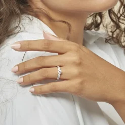 Histoire d'Or Bague Solitaire Solitea Argent Blanc Oxyde De Zirconium* Bagues Fantaisie|Bagues Avec Pierre