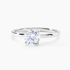 Hot Histoire d'Or Bague Solitaire Stella Argent Blanc Oxyde De Zirconium