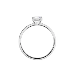 Hot Histoire d'Or Bague Solitaire Stella Argent Blanc Oxyde De Zirconium