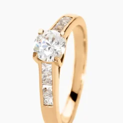 Clearance Histoire d'Or Bague Solitaire Stevie Plaqué Or Jaune Oxyde De Zirconium