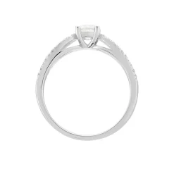 Histoire d'Or Bague Solitaire Stockholm Or Blanc Diamant* Bagues|Bagues Avec Pierre