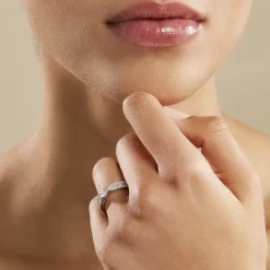 Histoire d'Or Bague Solitaire Stockholm Or Blanc Diamant Synthetique* Bagues|Bagues Avec Pierre