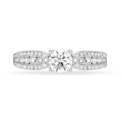 Histoire d'Or Bague Solitaire Stockholm Or Blanc Diamant