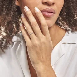 Histoire d'Or Bague Solitaire Superposition Or Blanc Diamant* Bagues Avec Pierre|Bagues Solitaires