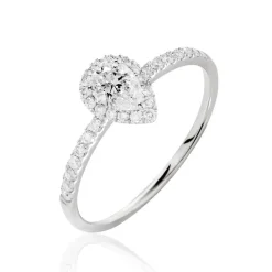New Histoire d'Or Bague Solitaire Tatiana or blanc diamant