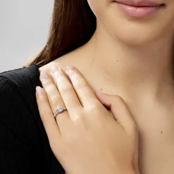 Histoire d'Or Bague Solitaire Tatjana Or Blanc Oxyde De Zirconium* Bagues|Bagues Avec Pierre