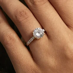 Online Histoire d'Or Bague Solitaire Terese De Zirconium or jaune oxyde