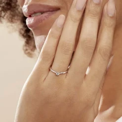 Histoire d'Or Bague Solitaire Veronika Or Blanc Diamant* Bagues|Bagues Avec Pierre