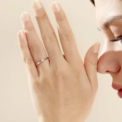 Histoire d'Or Bague Solitaire Veronika Or Blanc Diamant* Bagues|Bagues Avec Pierre