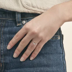 Histoire d'Or Bague Solitaire Veronika Or Blanc Diamant* Bagues|Bagues Avec Pierre