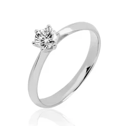 Histoire d'Or Bague Solitaire Veronika Or Blanc Diamant* Bagues|Bagues Avec Pierre