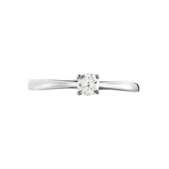 Best Histoire d'Or Bague Solitaire Victoria Platine Blanc Diamant