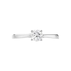Hot Histoire d'Or Bague Solitaire Victoria Or Blanc Diamant