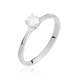 Histoire d'Or Bague Solitaire Victoria Or Blanc Diamant* Bagues|Bagues Avec Pierre