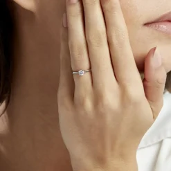 Histoire d'Or Bague Solitaire Victoria Platine Blanc Diamant* Bagues|Bagues Avec Pierre