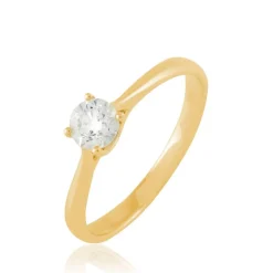 Histoire d'Or Bague Solitaire Victoria Or Jaune Diamant