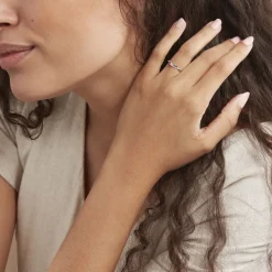 Online Histoire d'Or Bague Solitaire Vilma Or Blanc Diamant