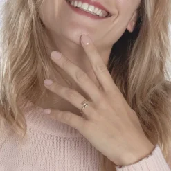 Histoire d'Or Bague Solitaire Vinca* Bagues|Bagues Avec Pierre