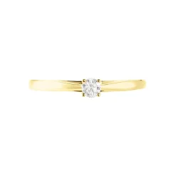 Hot Histoire d'Or Bague Soltaire Iris or jaune diamant