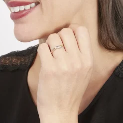 Histoire d'Or Bague Soukayna Or Bicolore Diamant* Bagues|Bagues Avec Pierre