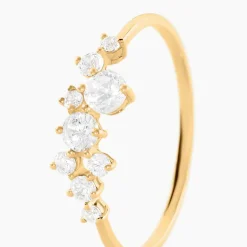 Outlet Histoire d'Or Bague Sparkle Or Jaune Oxyde De Zirconium