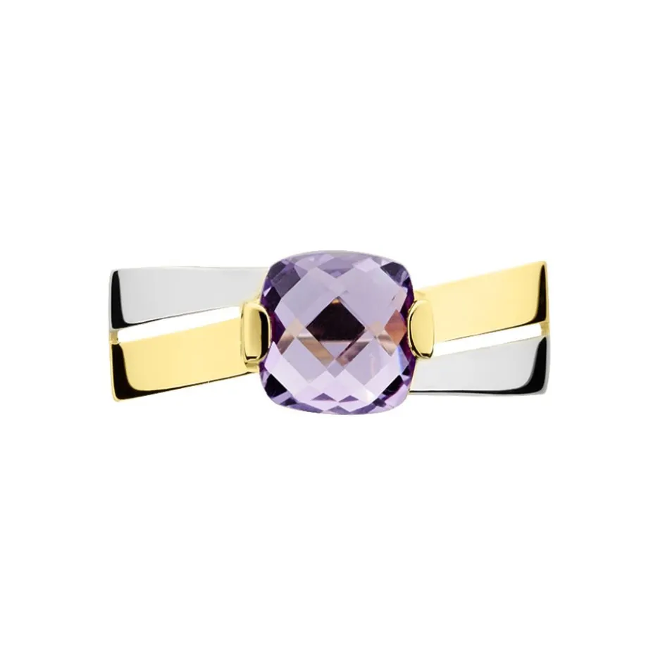 Histoire d'Or Bague Suzana Or Bicolore Amethyste* Bagues|Bagues Avec Pierre
