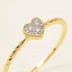 Hot Histoire d'Or Bague Svana Or Jaune Diamant