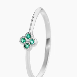 Discount Histoire d'Or Bague Taha Argent Blanc Spinelle