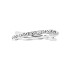 Histoire d'Or Bague Tahti Argent Blanc Oxyde De Zirconium