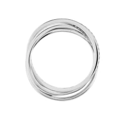 Histoire d'Or Bague Tahti Argent Blanc Oxyde De Zirconium