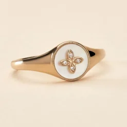 Histoire d'Or Bague Talisman Or Jaune Nacre Diamant* Bagues|Bagues Avec Pierre