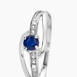 Histoire d'Or Bague Tanissia Or Blanc Saphir Et Diamant* Bagues Avec Pierre|Bagues Solitaires