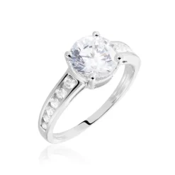 Histoire d'Or Bague Tatjana Or Blanc Oxyde De Zirconium* Bagues|Bagues Solitaires