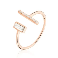 Clearance Histoire d'Or Bague Tea Argent Blanc Rose Oxyde De Zirconium argent blanc oxyde