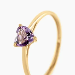 Histoire d'Or Bague Tender Love Or Jaune Améthyste* Bagues|Bagues Avec Pierre