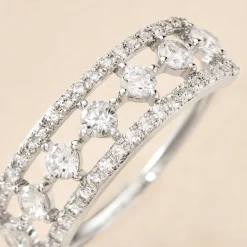 Histoire d'Or Bague The Crown Or Blanc Oxyde De Zirconium* Bagues|Bagues Avec Pierre