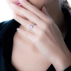 Best Histoire d'Or Bague Tina Or Blanc Emeraude Et Diamant