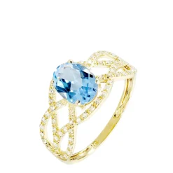 Histoire d'Or Bague Tina Or Jaune Topaze Et Diamant* Bagues|Bagues Avec Pierre