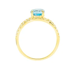 Histoire d'Or Bague Tina Or Jaune Topaze Et Oxyde De Zirconium* Bagues|Bagues Avec Pierre