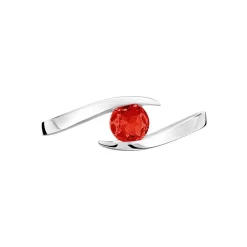 Histoire d'Or Bague Tiphaine Or Blanc Rubis* Bagues|Bagues Avec Pierre