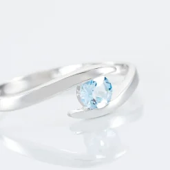 Histoire d'Or Bague Tiphaine Or Blanc Topaze* Bagues|Bagues Avec Pierre