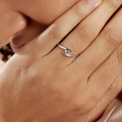 Histoire d'Or Bague Tiphaine Or Blanc Topaze* Bagues|Bagues Avec Pierre