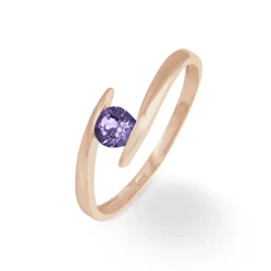 Histoire d'Or Bague Tiphaine Or Rose Amethyste* Bagues|Bagues Avec Pierre
