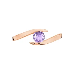 Histoire d'Or Bague Tiphaine Or Rose Amethyste* Bagues|Bagues Avec Pierre