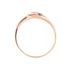 Histoire d'Or Bague Tiphaine Or Rose Amethyste* Bagues|Bagues Avec Pierre