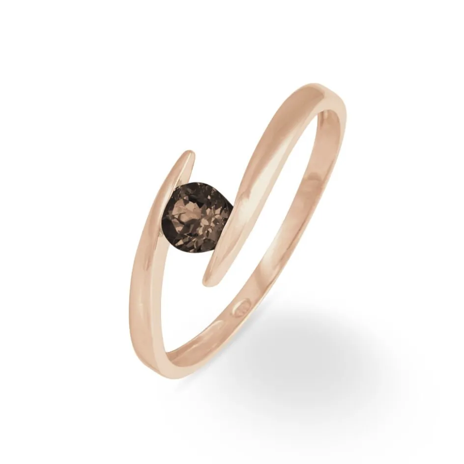 Histoire d'Or Bague Tiphaine Or Rose Quartz* Bagues|Bagues Avec Pierre