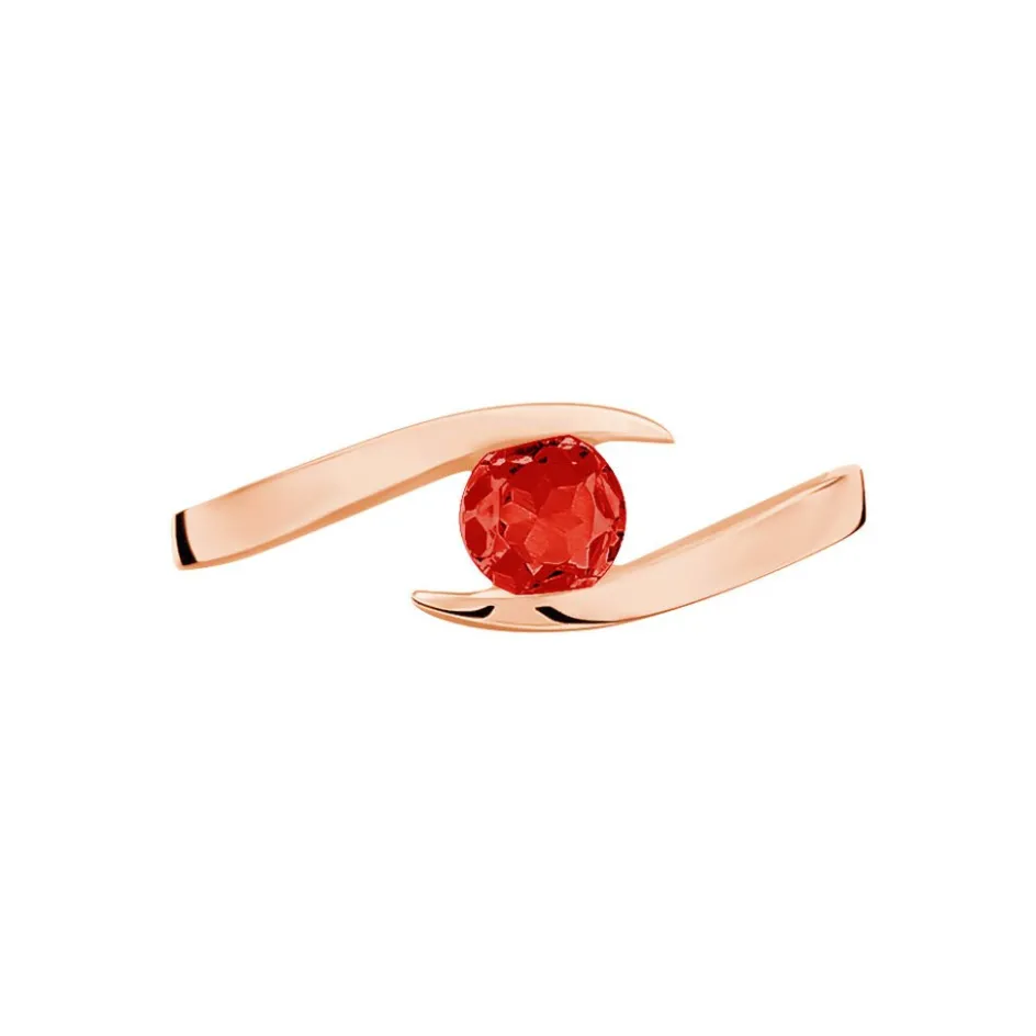 Histoire d'Or Bague Tiphaine Or Rose Rubis