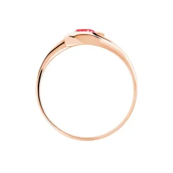 Histoire d'Or Bague Tiphaine Or Rose Rubis